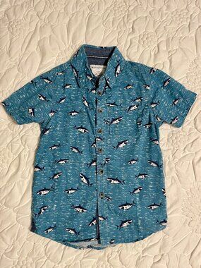 Distortion Youth Boys button down shirt SIZE 4